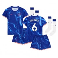 Camiseta Chelsea Levi Colwill #6 Primera Equipación Replica 2024-25 para niños mangas cortas (+ Pantalones cortos)